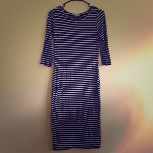 MIDI dress with quarter sleeve LARGE