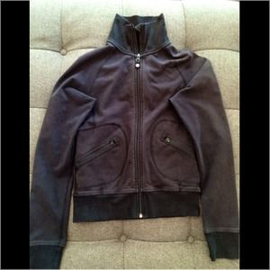 Lululemon Vintage Black Cotton Jacket