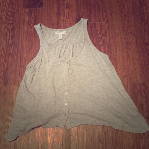 Aeropostale Gray Flowy Shirt