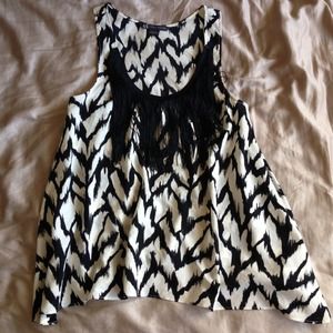 Armani exchange fringe top