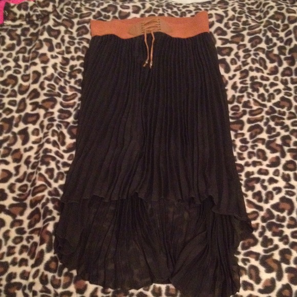 hi low Indian maxi skirt