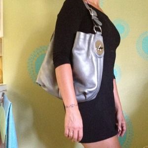 Coach pebbled cowhide purse