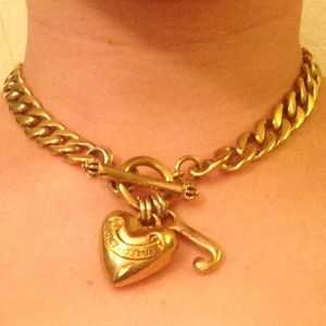 JUICY COUTURE GOLD CHARM NECKLACE