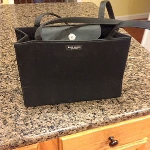 Authentic Kate Spade black nylon Sam shopper bag