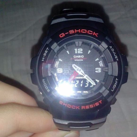 Black and Red G-Shock Watch