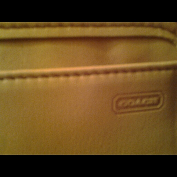 Coach Leather Clutch, Wallet w/ Key Fob, Strap - Picture 2 of 4