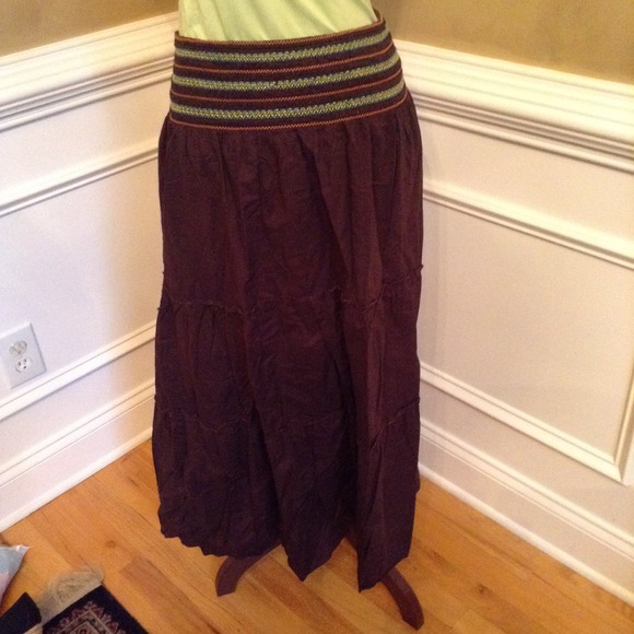 ❌SOLD❌Pretty Brown Skirt - Picture 2 of 2