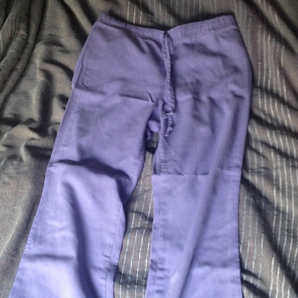 Pastel purple scrub pants