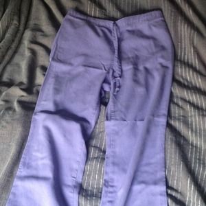 Pastel purple scrub pants