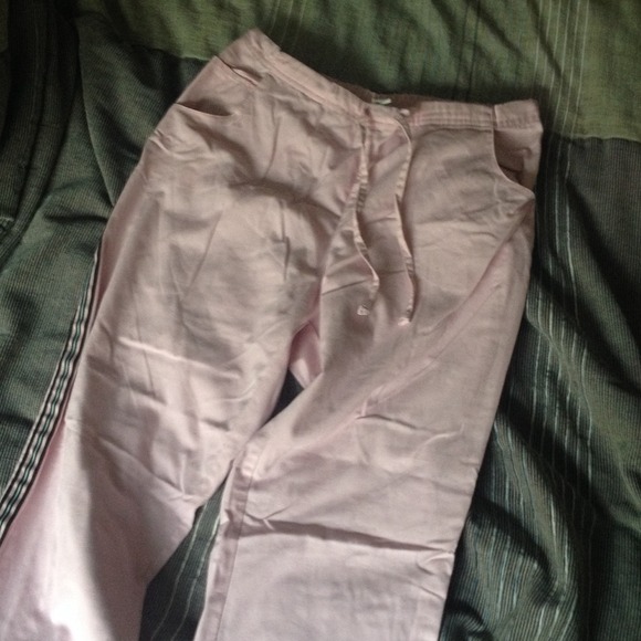 Pastel pink dickies scrub pants