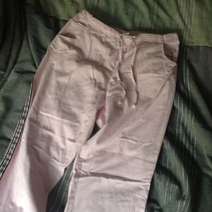 Pastel pink dickies scrub pants