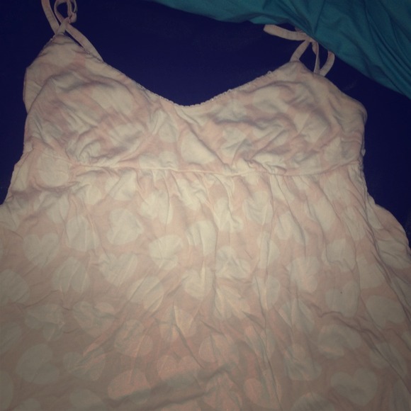 Baby pink with hearts babydoll from aerie