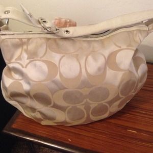 White coach handbag