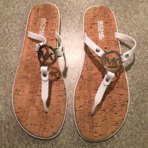 Michael Kors white sandals