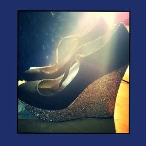 Beautiful Glitter Wedges