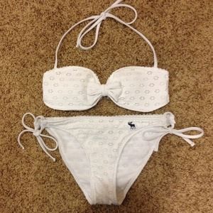 Abercrombie and Fitch kids white bikini