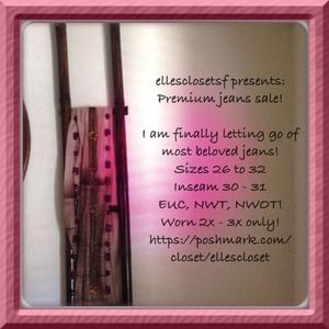 Premium Jeans Sale! Letting go my favorite jeans!