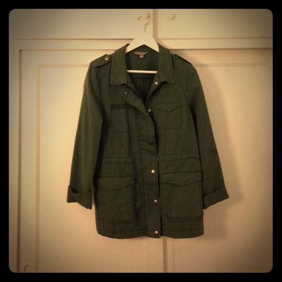 Green utility jacket