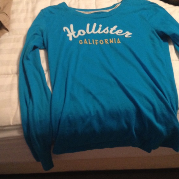 SOLD!!!!!Blue hollister long sleeve shirt