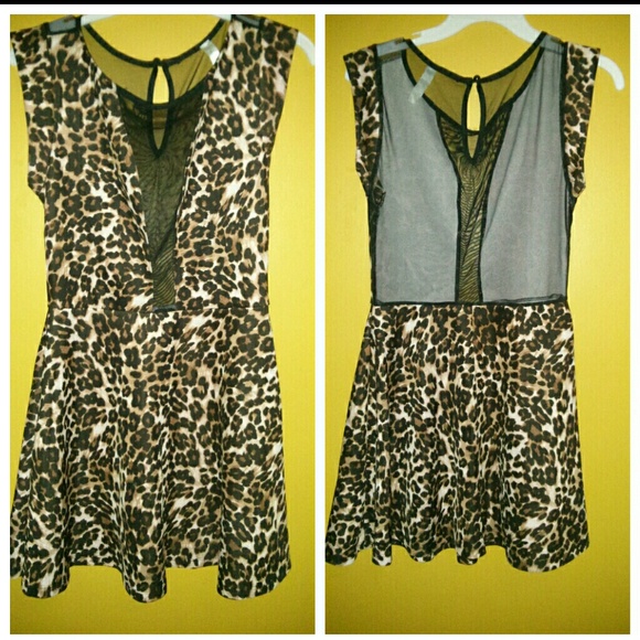 Sexxyy Mesh Cheetah dress