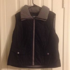 Black Winter Vest