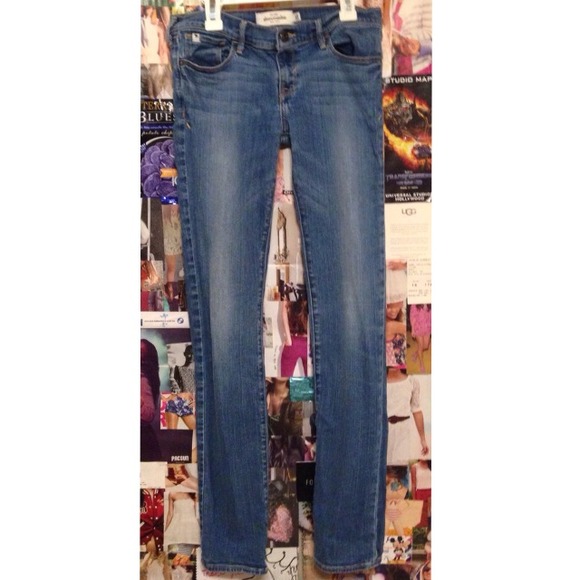 Abercrombie Kids Medium Wash Skinny Jeans