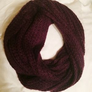 Deep purple infinity scarf