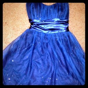 Blue cocktail dress