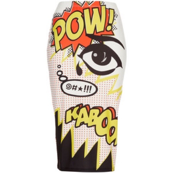 Topshop Boom Pow skirt