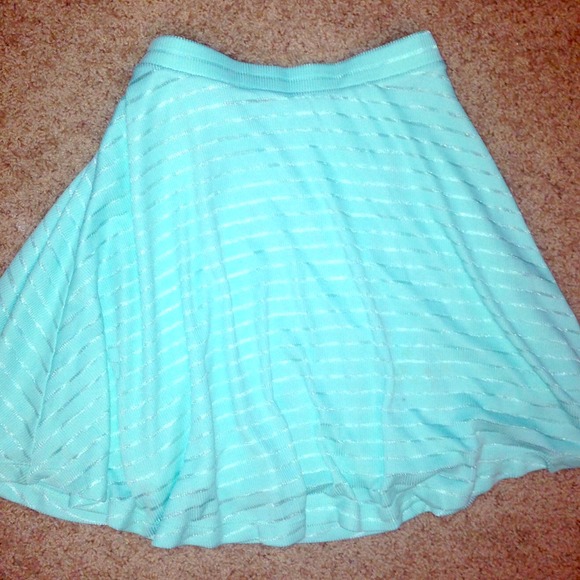 Mint green skater skirt