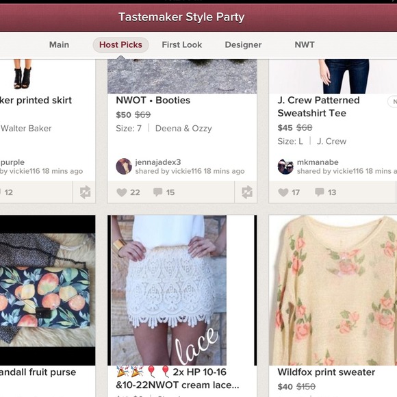 🎉🎉🎈🎈3x HP 10-16 &10-22&5/27 NWOT  lace skirt🎉 - Picture 3 of 4