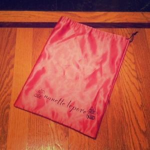 NANETTE LEPORE Pink Satin Shoe Dustbag 14.5 x 10.5
