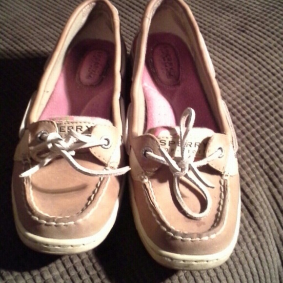 woman's floral&Leather Sperry Topsiders - Picture 4 of 4