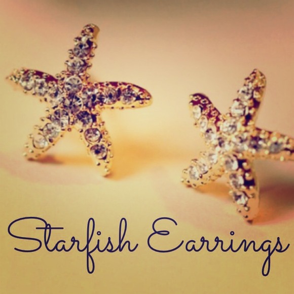 🎉HOST PICK🎉 Rhinestone Starfish Earring - Picture 2 of 2