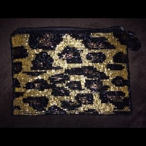 Leopard Coin/ phone purse