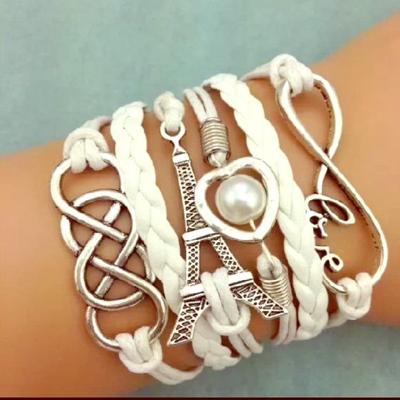 White handmade bracelet