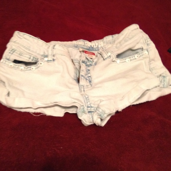 Light blue booty shorts :)