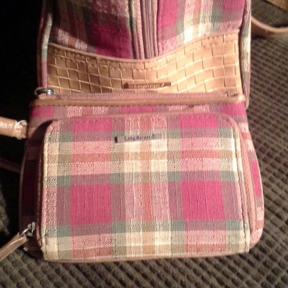 Brand new plaid Longaberger bag w/ matching wristl - Picture 2 of 2