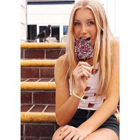 Brandy Melville Tops - TRADED ❌❌ Brandy Melville Watermelon Halter