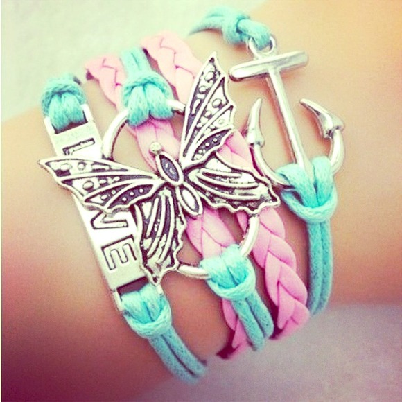 Anchor colorful bracelet