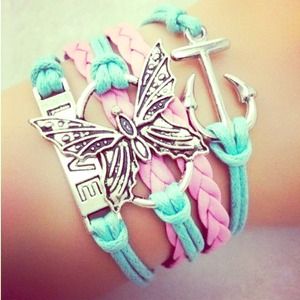 Anchor colorful bracelet