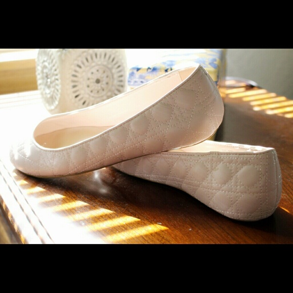 Quilted Blush Pink Flats