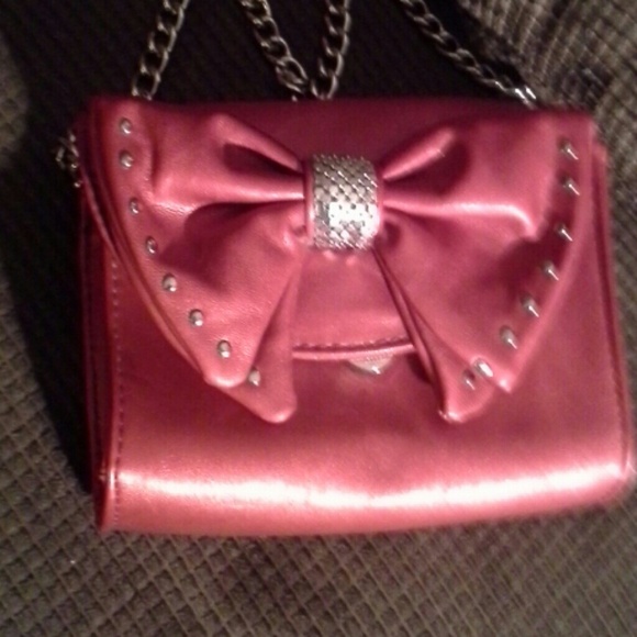 Metallic red Leather Nine West crossbody - Picture 2 of 4