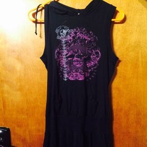 Dress size small with hood & pockets