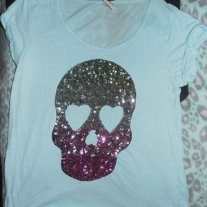 Victoria secret bling skull top