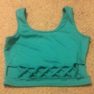 Cute turquoise crop top