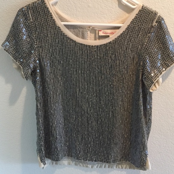 Sequin Tee - Twinkle and Gleam by Anthropologie - Picture 2 of 2