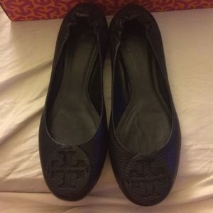 New Tory Burch Reva Leather Flats