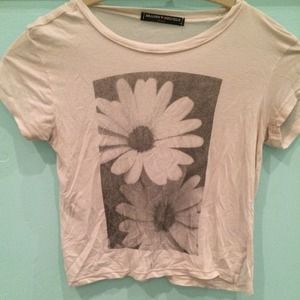 Brandy Melville Flower Crop Top