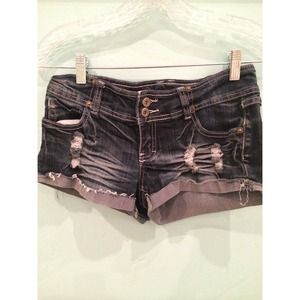 Dark Washed Shorts